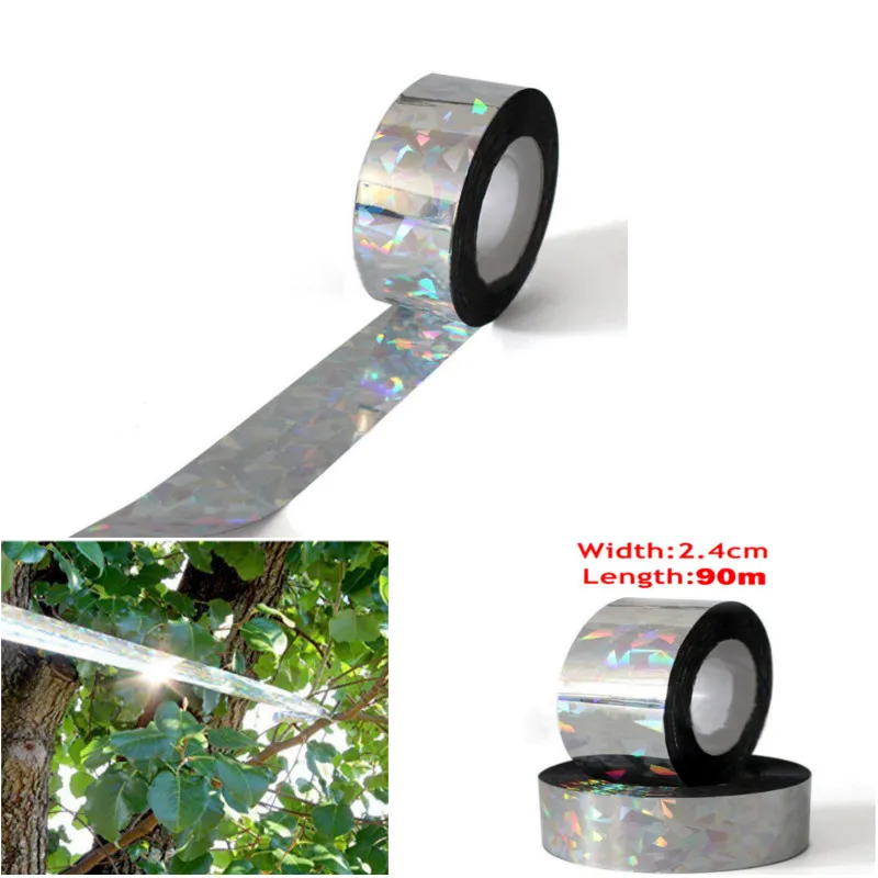 90M Bird Repellent Tape Bird Scare Tape Deterrent Tapes for Audible