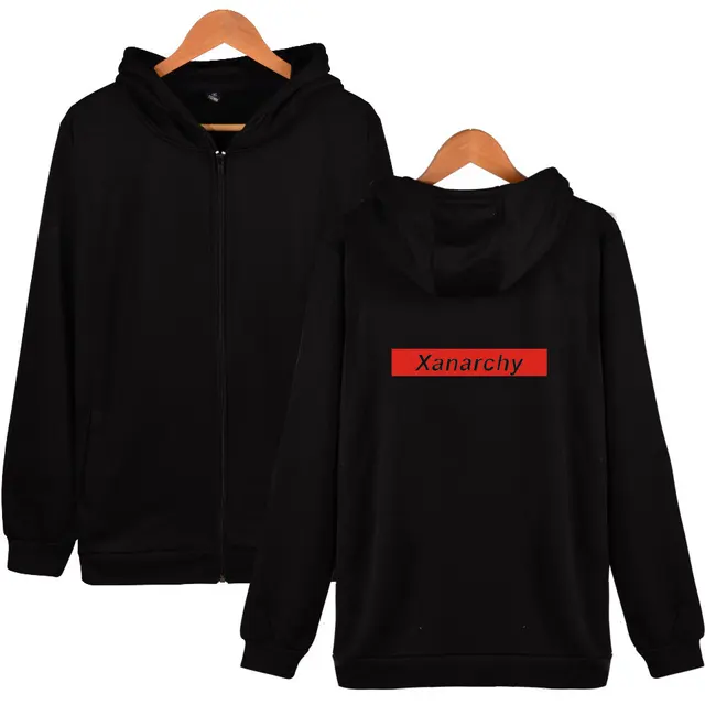 Lil Xan Xanarchy Hoodies Men Long Sleeve Casual Sweatshirt Tracksuit