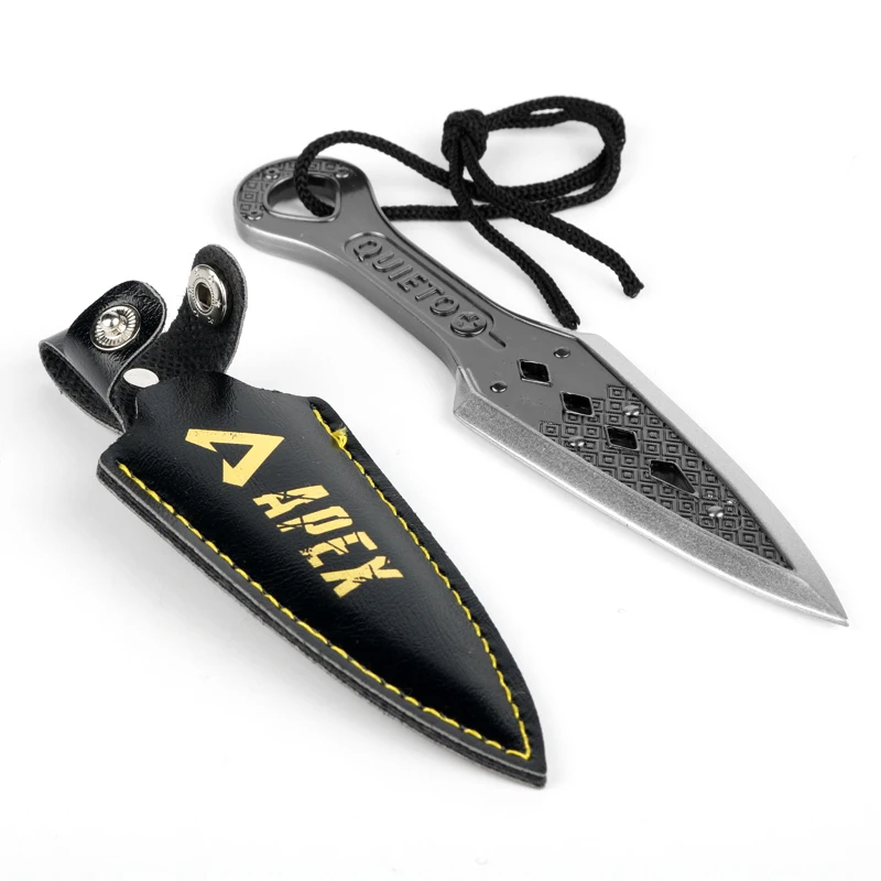 

Game Apex Legends Evil Spirit Dagger Knife Keychains Cool weapon quieto Portable Battle Royale Model fashion men fans Key Chain