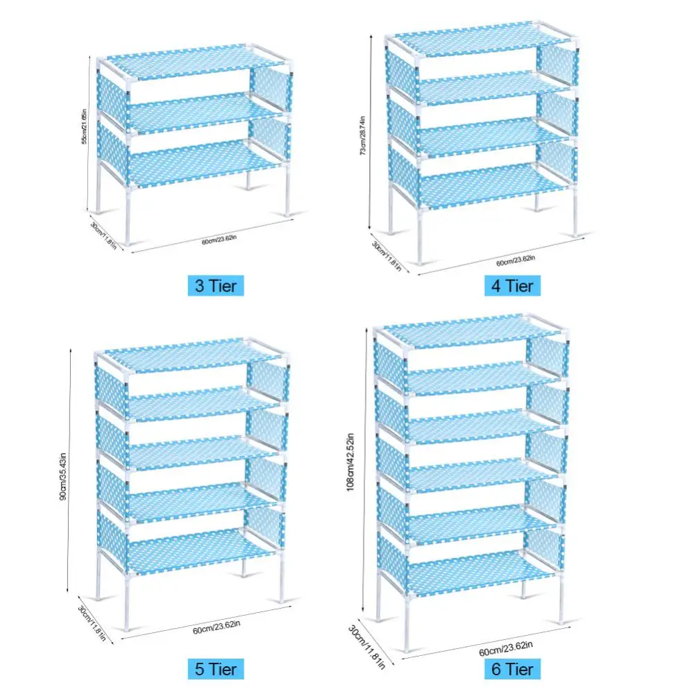3/4/5/6 яруса простота сборки полка для обуви Экономия пространства органайзер для обуви Организатор аксессуары ванной комнаты