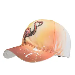Новая Осенняя бейсбольная кепка с ручной росписью, повседневная мужская и женская кепка с рисунком животных, тигровый Орел, фламинго