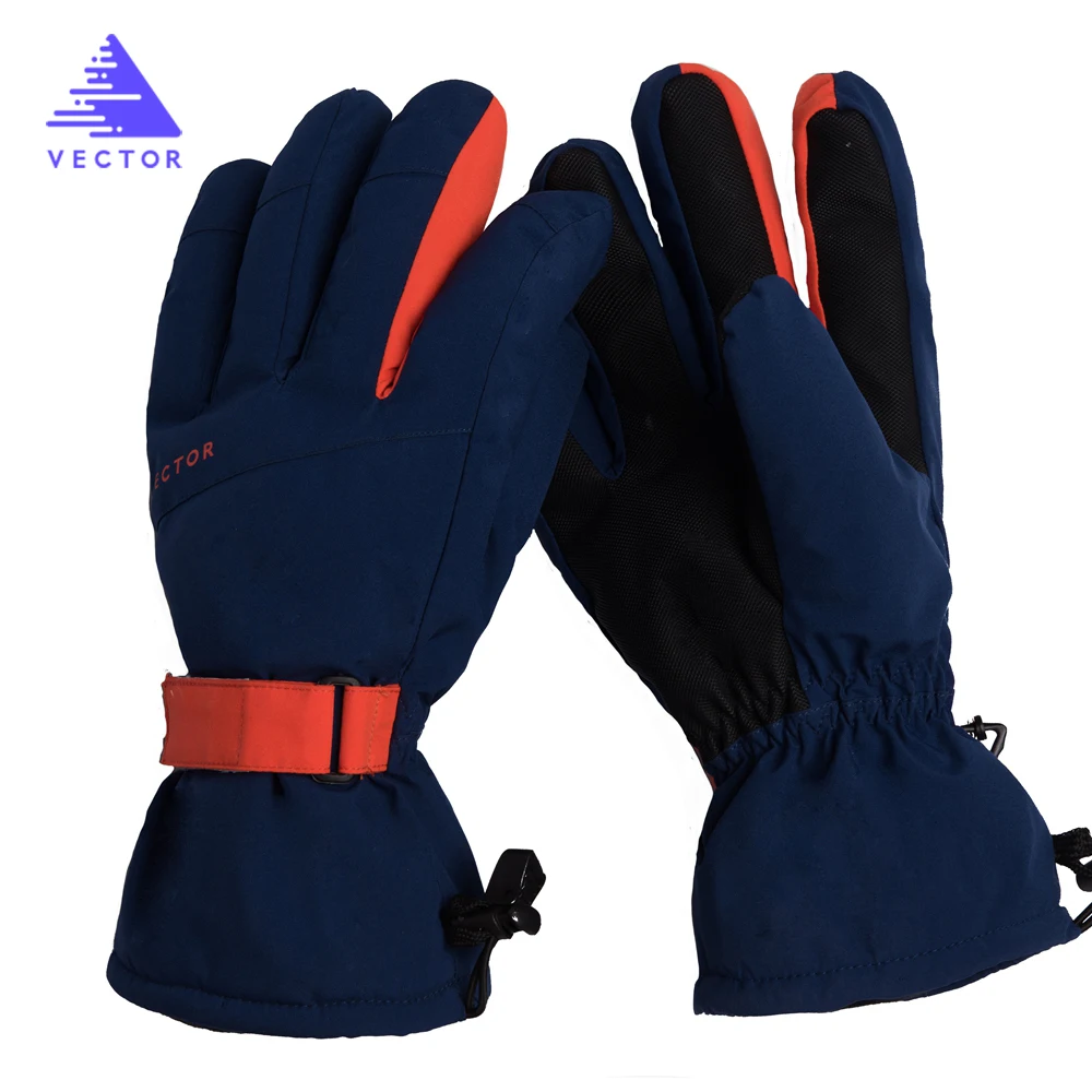 Лыжные перчатки Экстра толстые зимние спортивные сноуборд синтетический утеплитель теплые водонепроницаемые ветрозащитные лыжные мужские уличные с принтом