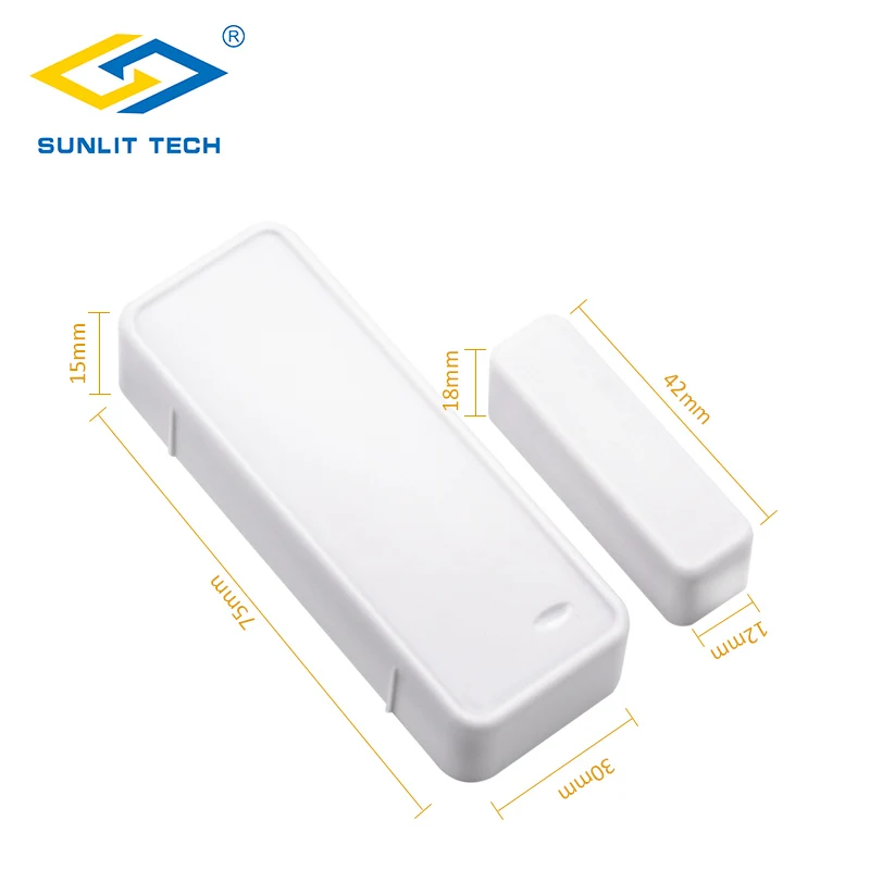 433 МГц двусторонний магнитный датчик беспроводной дверной и оконной Сигнализации для домашней безопасности Wifi детектор открывания двери для G90B Plus