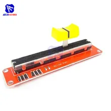 Скользящий потенциометр 10K Ом Линейный модуль аналоговый датчик двойной выход для Arduino AVR электронный блок потенциометра горшок