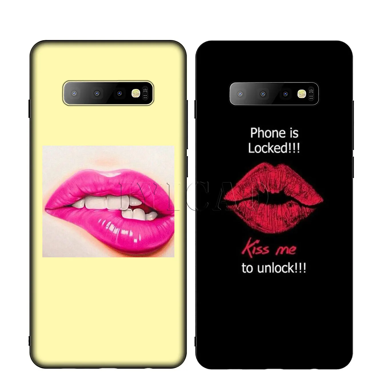 IYICAO Kiss With Lips замечательный Популярный силиконовый мягкий чехол для телефона Samsung