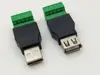 1 шт. USB 2,0 Тип A гнездо/штекер на 5 контактный винт клеммный разъем адаптер ► Фото 1/5