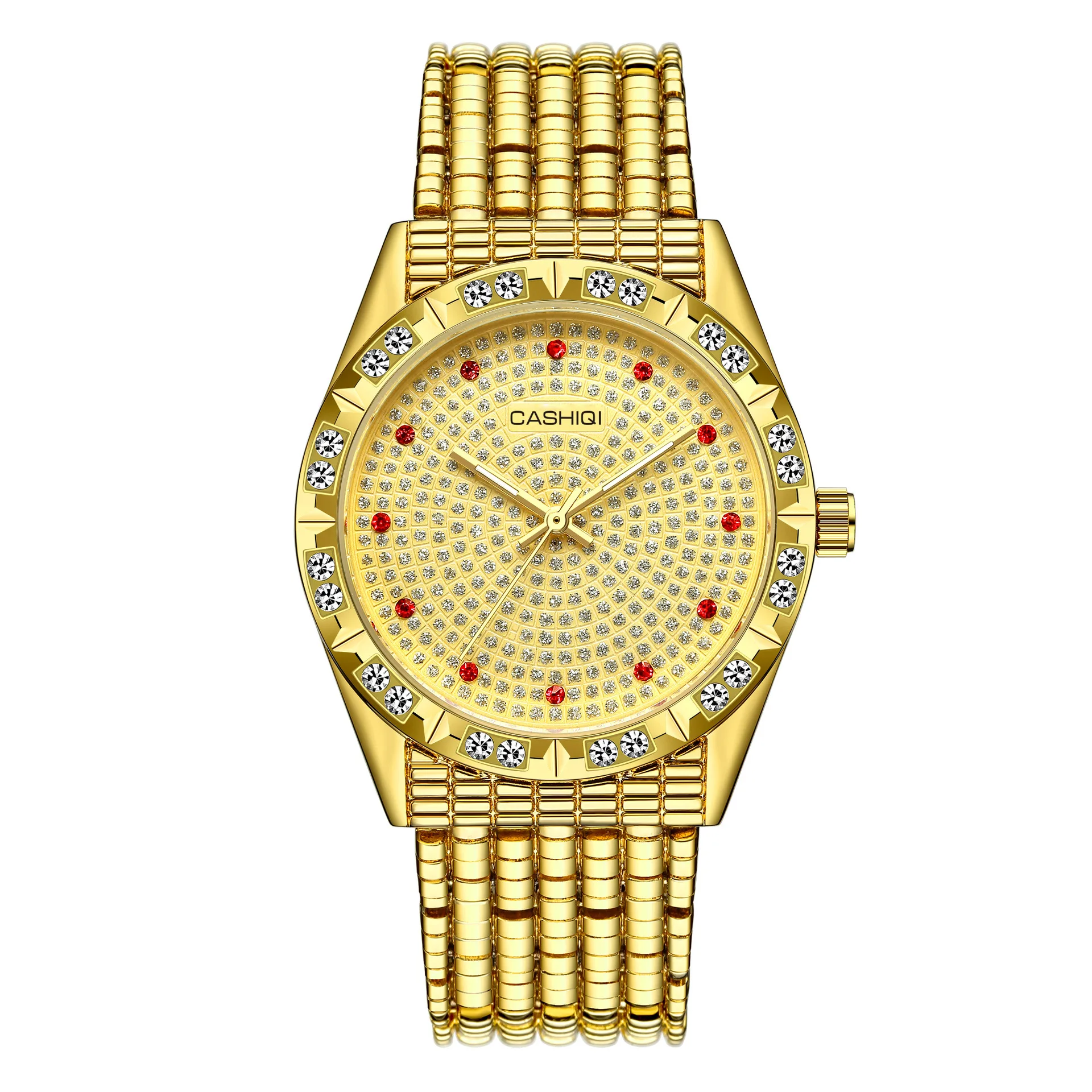 

Gold Clock Men Automatic Watch Luminous Sapphire Stainless Steel Watchband Date Luxury Men Watch Fashion New 2019
