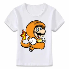 Детская одежда футболка Mario Charmander Pokemon футболка для мальчиков и девочек футболка для малыша oal259