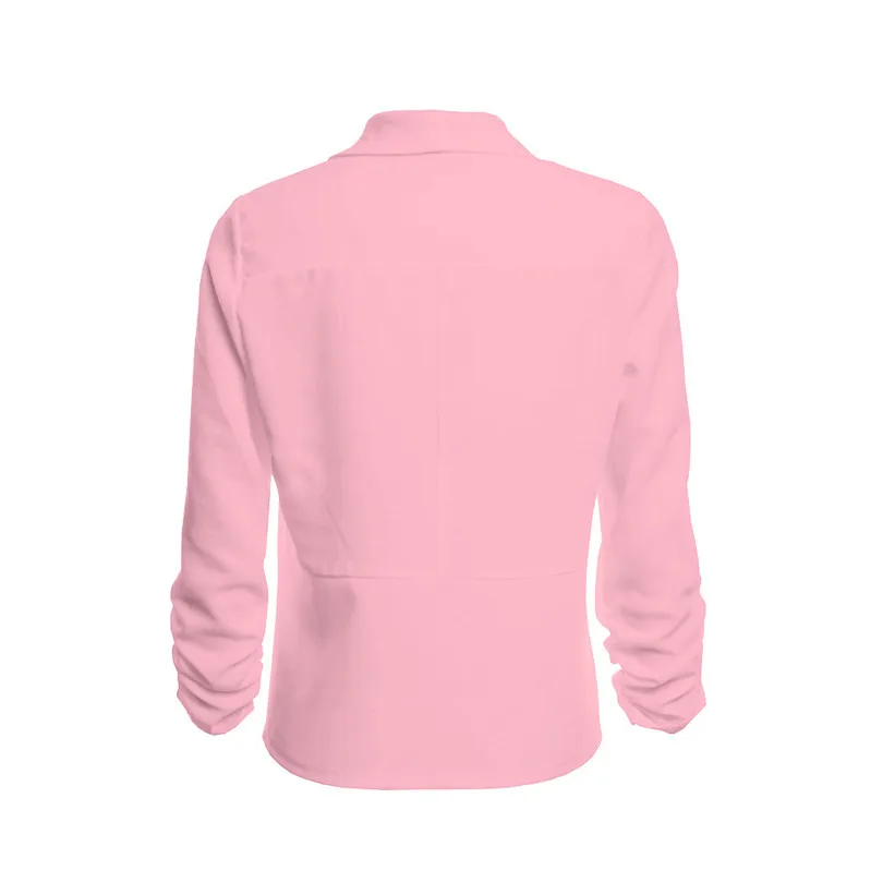 Fashion Women 34 Sleeve Blazer Formal Elegant Ladies Casual Daily  Open Front Short Cardigan Suit Jacket Work Office Coat #5F08 (13)