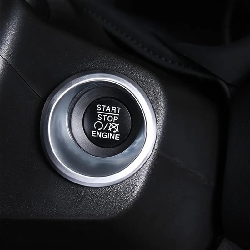 

Door Handle Ignition Automobile Decorative Modified Auto Chromium Car Styling Accessories Sticker Strip 18 19 FOR JEEP Renegade