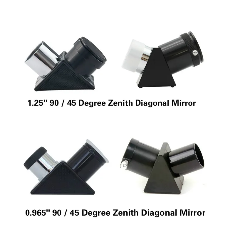 

1.25'' 0.965" 45 90 Degree Zenith Diagonal Mirror Erecting Image Adapter for Astronomy Monocular Binoculars Telescope Eyepiece