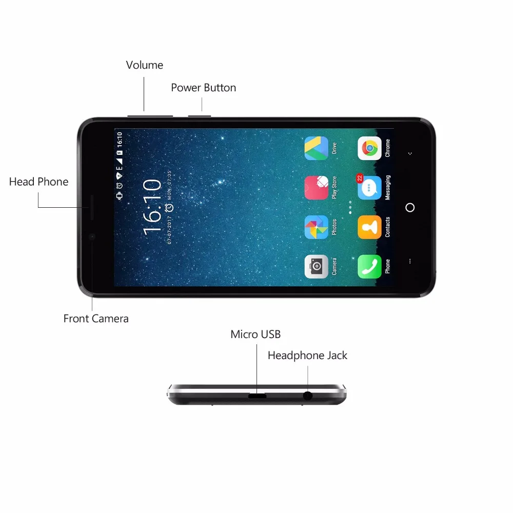 LEAGOO KIICAA мощность 3g мобильный телефон Android 7 0 двойная задняя камера Камера 4000 мАч 2
