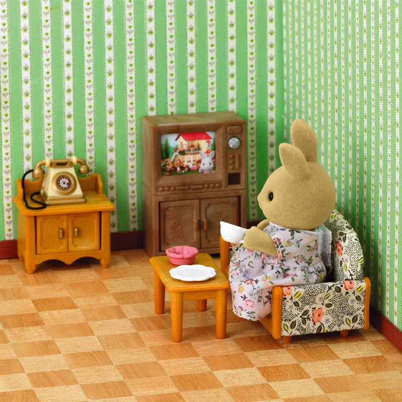 New Arrival Sylvanian Family Rabbit Sister Honey Room Bathroom Dining Set Living Sets Doll New Arrival Sylvanian Family Rabbit Sister Honey Room Bathroom Dining Set Living Sets Doll