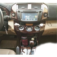 Lsrtw2017 углеродное волокно под дерево Автомобильный Центральный контроль внутренняя отделка для Toyota Rav4 2007 2008 2009 2010 2011 2012 2013