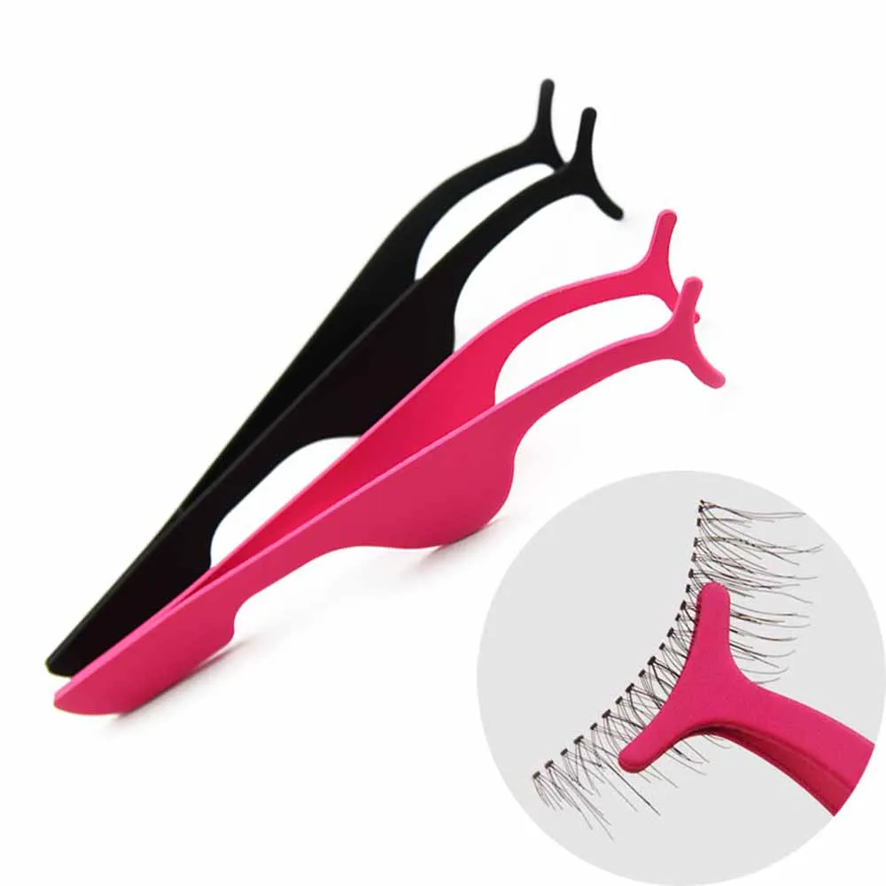 

eyelash clip 1pc stainless steel eyelash extension curler applicator tweezer beauty make up cosmetics tools