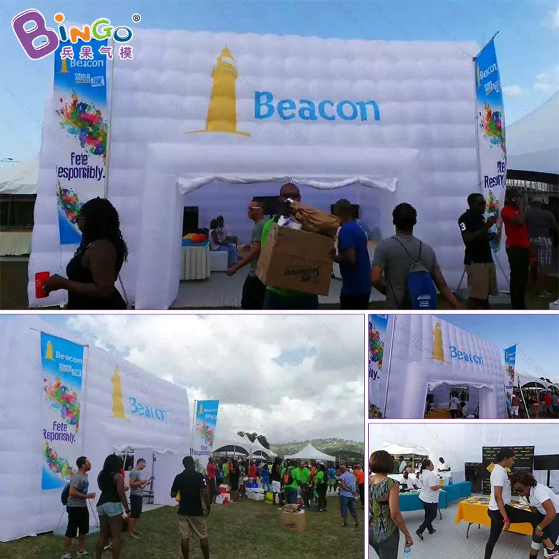  8X8X5 meters inflatable cube tent / inflatable ice cube tent / inflatable event tent toys