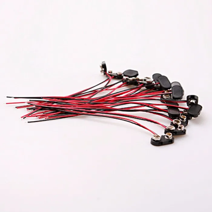 tool-20pcs-9-Volt-9V-Battery-Clip-Snap-on-Connector-Lead-Wires-Holder-Copper-Plastic (1)