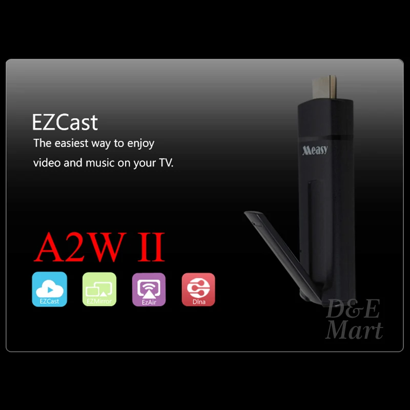 Measy A2W HDMI Miracast WiFi Дисплей ТВ приемник беспроводной ключ Ezcast Dlna Airplay Chromecast для Android, IOS, windows