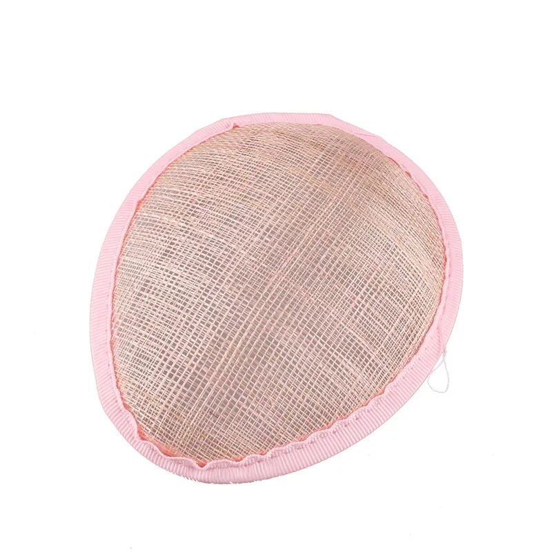 5,"(13 см) КАПЛЕВИДНАЯ форма Sinamay основа для вуалетки вечерние белье ручной работы аксессуары для волос ручной работы женские аксессуары для волос 12 шт./лот MH023 - Цвет: Розовый