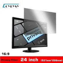 24 LCD Privacy Filter Bildschirm Magie Filter Für Widescreen Desktop 16:9 (531*299mm) Computer/Laptop Monitorsichtschutz-filter