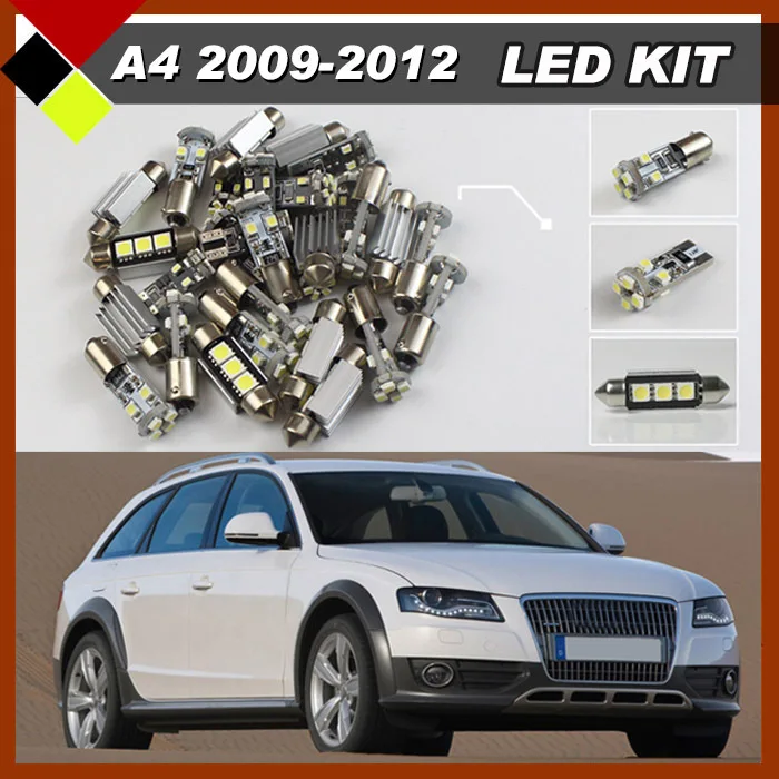 13Pcs Car LED Kit Interior Lights Package 12V White Canbus Bulbs High