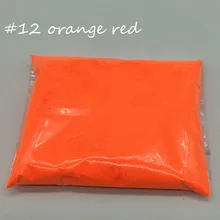 10 г Оранжевый Красный цвет флуоресцентный порошок фосфорный пигмент для лака для ногтей, неоновая пудра для краски и мыла