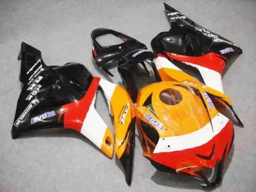 

Injection mold Fairing kit for HONDA CBR600RR F5 09 10 11 12 CBR 600RR 2009 2010 2012 ABS Orange red black Fairings+7gifts HF17