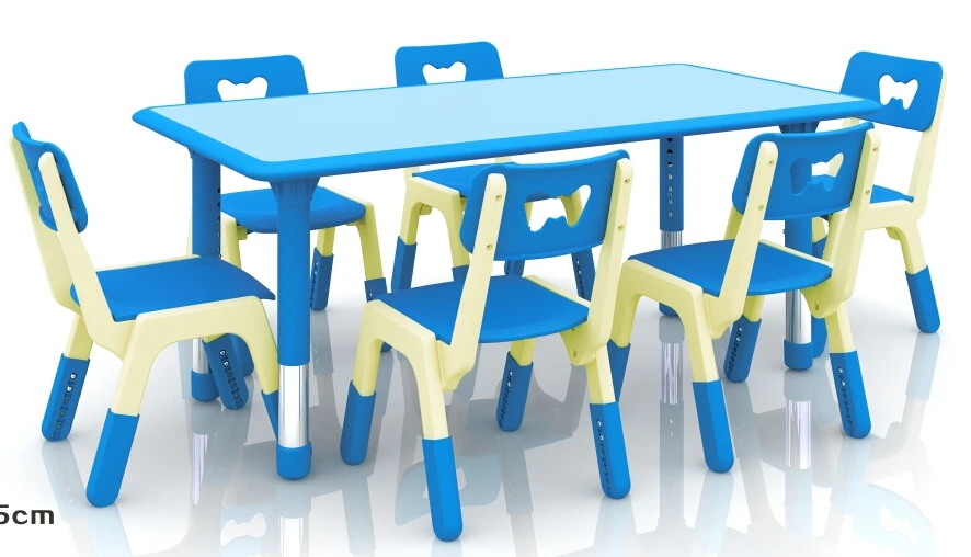 Garderies Table DActivit/é en Plastique Demi-Lune pour Les Tout-Petits Aires De Jeux ZH Table Et Chaises pour Enfants Hauteur R/éGlable Vert Rose pour Les Salles De Cours