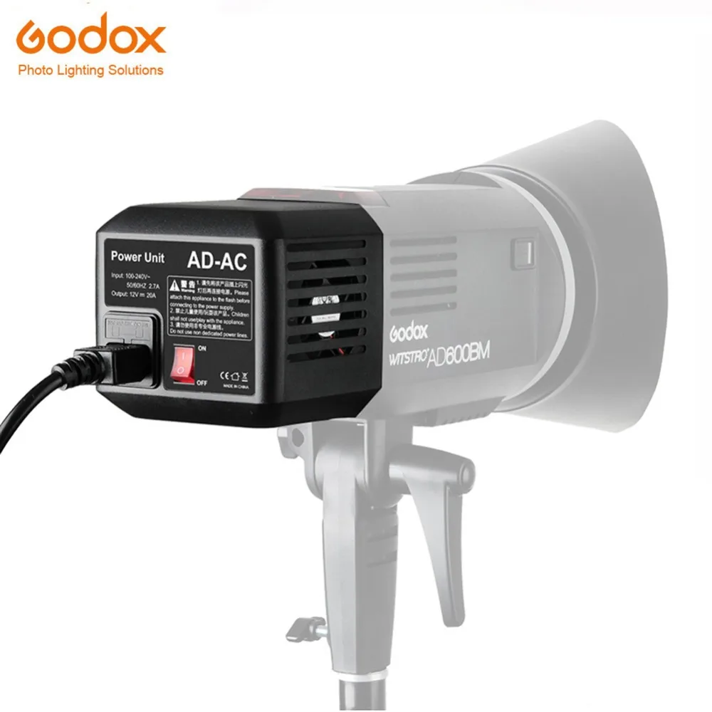 

Godox AD-AC AC Power Unit Source Adapter with Cable for GODOX AD600B AD600BM AD600M AD600