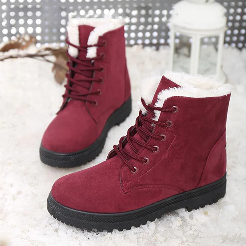 Women Boots Warm Snow Boots 2016 Fashion Ankle Winter Boots For Women