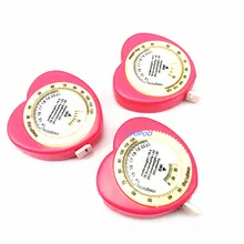 150 см 60 дюймов ИМТ рулетка здравоохранения сердце Форма калькулятор индекса массы тела Выдвижной Линейка талии меры для рекламных подарок 10 шт