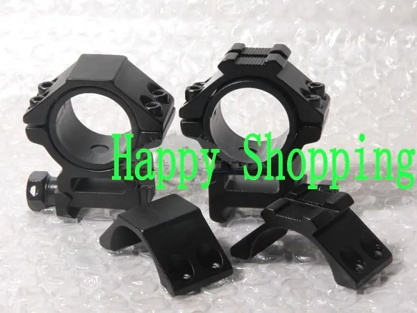 

Tactical Medium Profile 25.4mm to 30mm Tube Hunting Scope Ring Mount For 20mm Weaver Rail Base