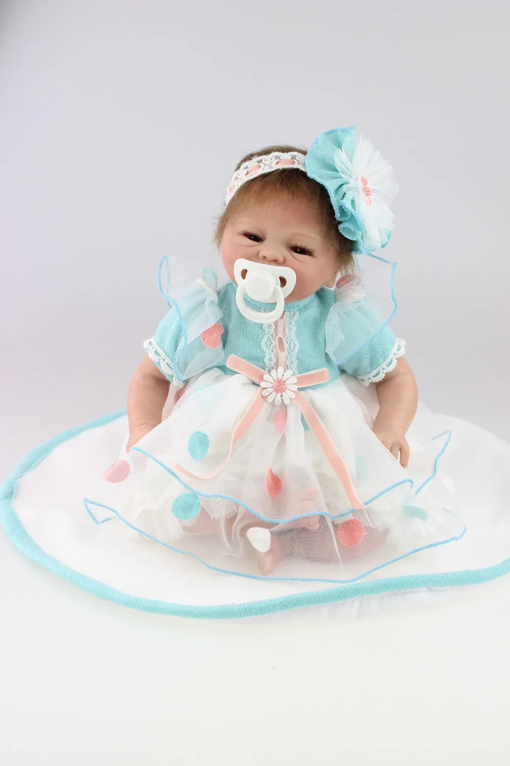

NPKCOLLECTION More Real Gentle Touch Reborn Doll Baby Girl Gift 16" Realistic Silicone Newborn Babies