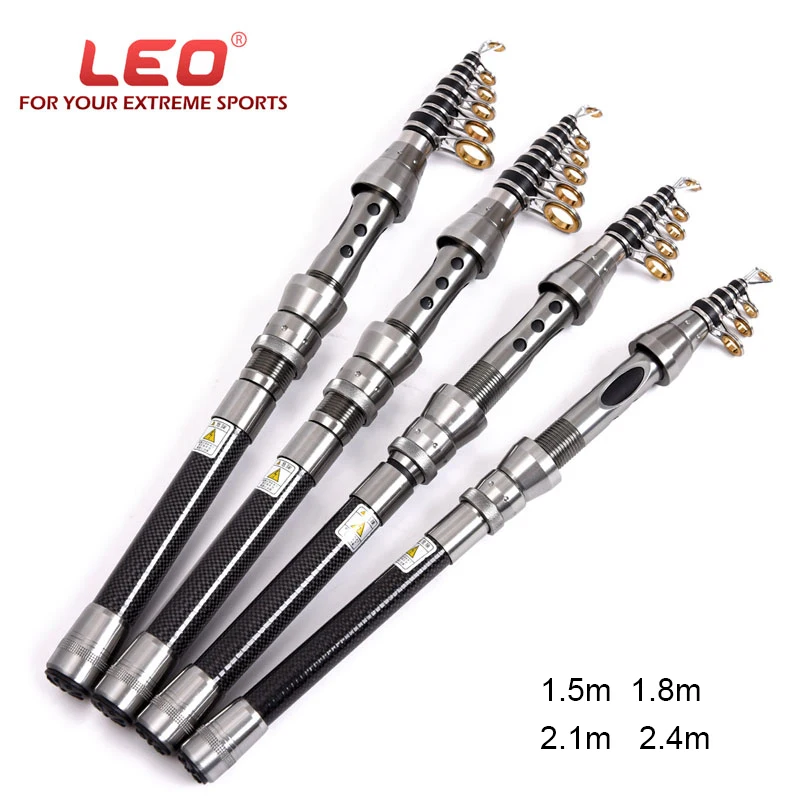 

1.5m-2.4m Telescopic Fishing Rod combo and Fishing Reel Full kit Wheel Portable Travel Fishing Rod Spinning Fishing Rod Combo