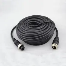 Транспортных средствах контроля 10 м авиации голова интерфейс видео кабель 10 м грузовик камера удлинитель 4-провод с сердечником