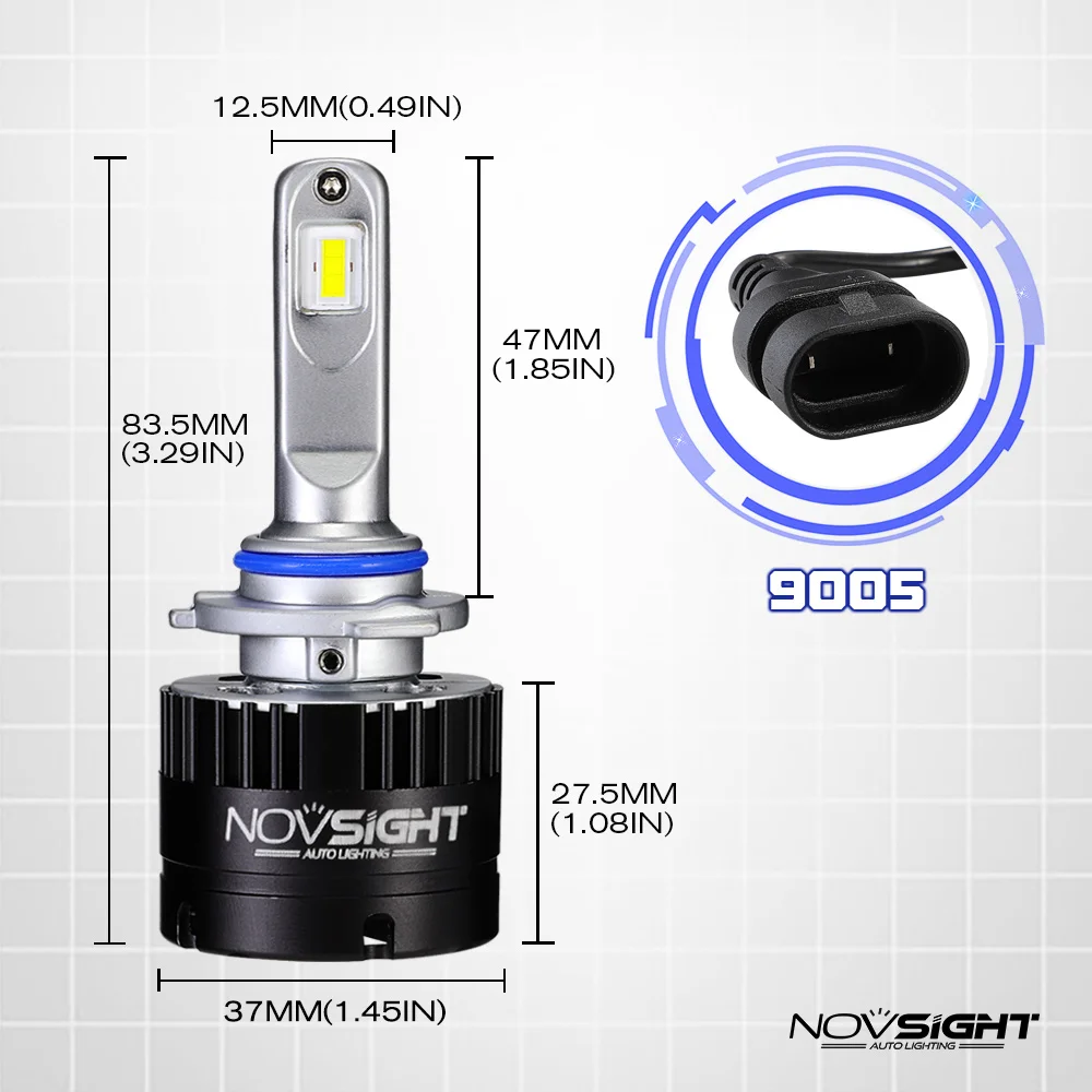 NOVSIGHT супер яркие фары автомобиля H4 высокий низкий пучок H7 Led HB3 hb4 h8 h1 9006 9005 h11 Светодиодная лампа 80 Вт 14400LM авто фары лампы