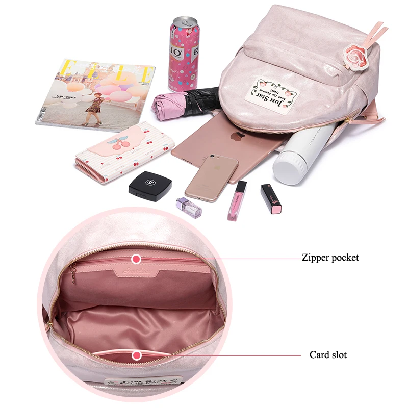 Just star women nylon backpack 7