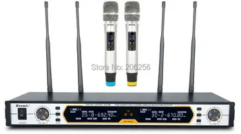 

High Quality Professional Baomic BM-8600 Wireless Microphone System Dual Handheld 2 x Mic Wireless Receiver 630-660MHz