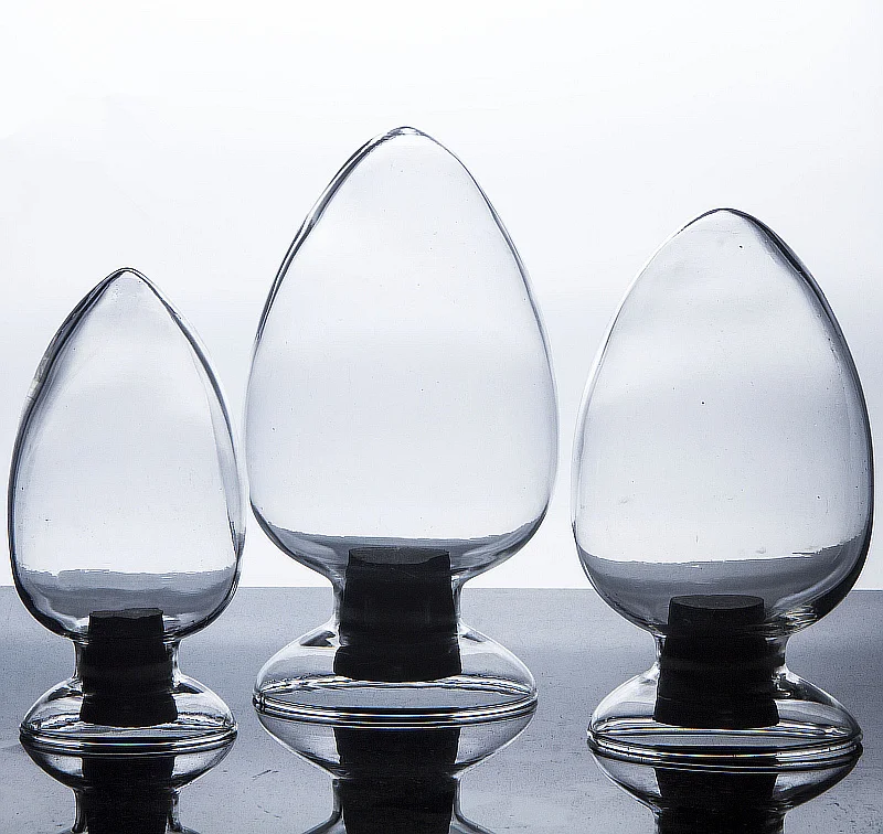 high quality Conical seed bottle glass sample display bottle with stopper lab supplies 125ml 250ml 500ml