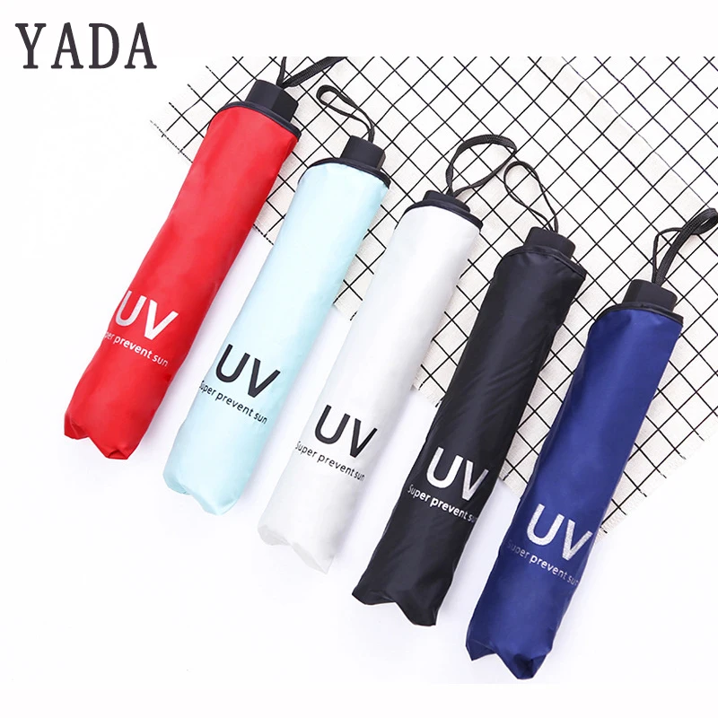 

YADA 10 Bones Popular Cute Business UV Umbrella Rain Women Mini Umbrella For Women Windproof Ultralight Umbrellas Female YS716