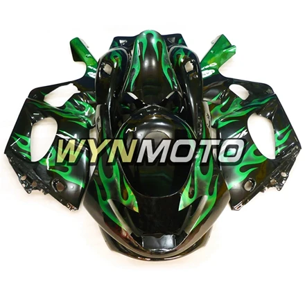 Полностью из АБС инжекционного пластика Обтекатели для Yamaha YZF600R Thundercat Год 1997-2007 мотоцикл обтекатель комплект Cowlings зеленый черный