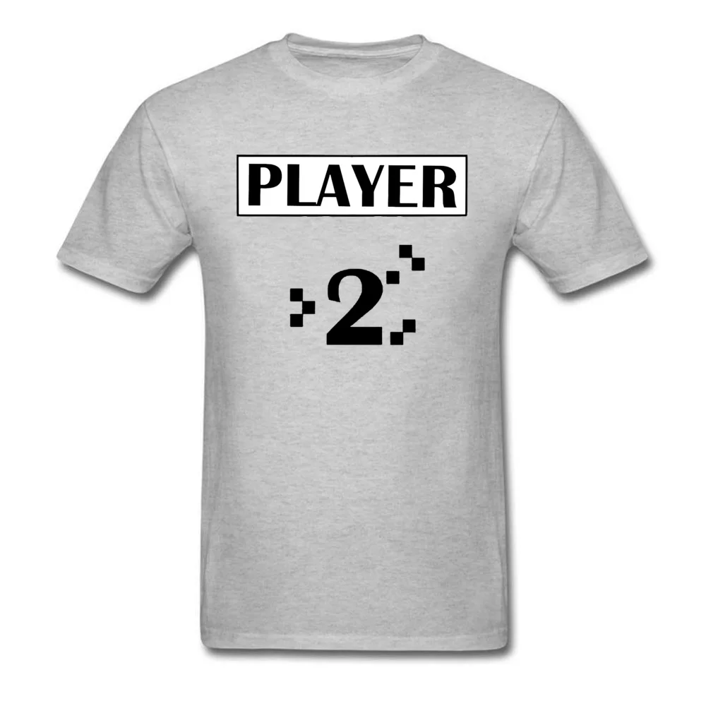 

Game Over PLAYER 2 Board Game Funny Tshirts Gray Vintage Video Game Endgame New Men's T Shirt Wholesale Custom Clothes