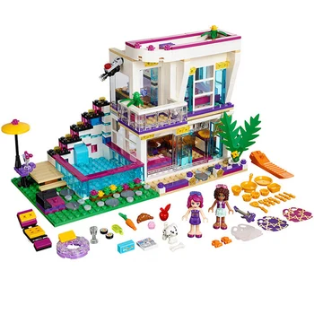 

Building Blocks 9985 Compatible Lepinblocks Friends Livi's House 41135 Figure Emma Mia DIY Educational Toys For Children Girls