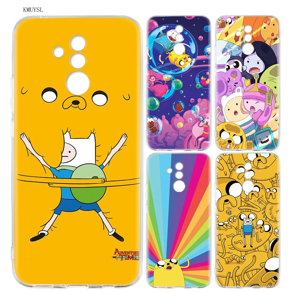 

KMUYSL Adventure Time with Finn and Jake Anime Silicone Case for Huawei Mate 20 Lite Honor 10 8X Play Y6 Y5 Y7 Y9 Prime 2018 7A
