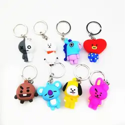 1 шт. 6 см BTS bulletproof Молодежная Лига брелок BT21 уродливые куклы и детская брелок-игрушка Пряжка для девочек Рождественский подарок