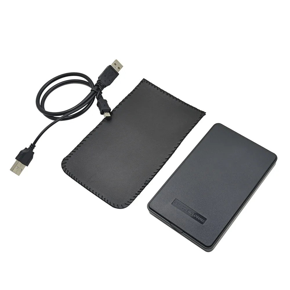 Высококачественный 2,5 дюймовый USB 2,0 для IDE HDD корпус Коробка Внешний накопитель для хранения для 2," жесткого диска черного цвета