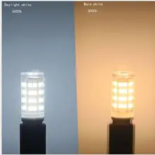 10 штук 4 W 2385 SMD светодиодный лампы 52 светодиодный s AC 85-265 V G9 12 V светодиодный свет кукурузы для свечи лампа хрустальная люстра