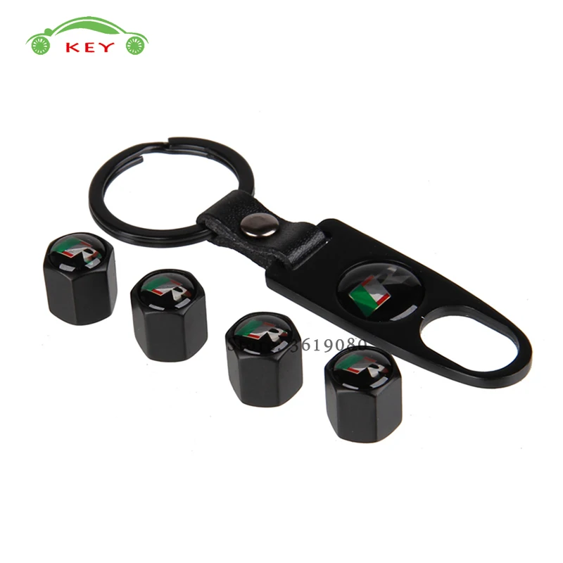 

For Jaguar XE XF XK8 X-Type S-Type F-PACE F-Type Metal Car Styling Tire Stem Valve Caps Auto Wheel Air Covers with Keychain