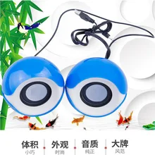 Большая подводка для глаз мини USB маленький динамик ноутбук Настольный 2,0 Настольный небольшой звук пластик 3D объемный портативный аудио