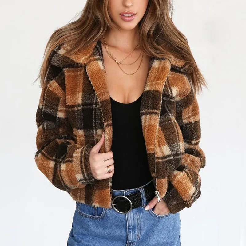 Womens brown fleece hooded jacket for women boots